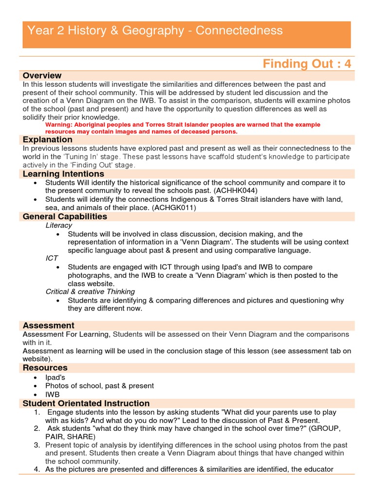 Lesson Plan 4 | PDF | Indigenous Australians | Educational Assessment
