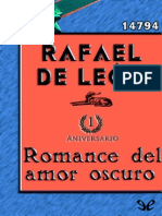Romance Del Amor Oscuro - Rafael de Leon