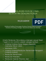 Permasalahan Hukum Perda