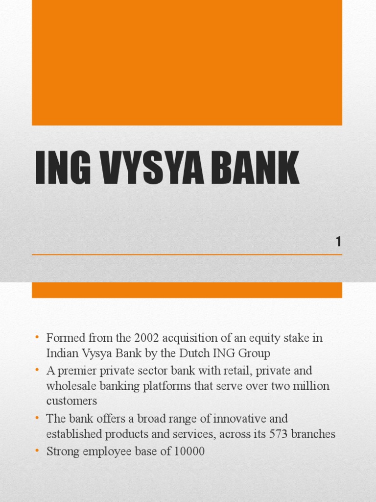 ING Vysya bank valuation.pptx | Ing Group | Equity ...