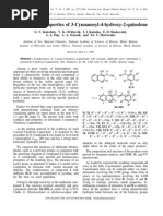 Synthesis and Properties of 3 Cynnamoyl 4 Hydroxy 2 Quinolone