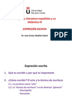 Presentacion Ppt. TEMA - Expresion Escrita