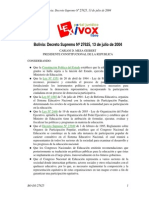 (2004) Decreto Convocatoria Congreso Nacional e Educaciòn