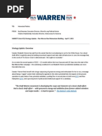 Run Warren Run – Q1 Strategy Memo