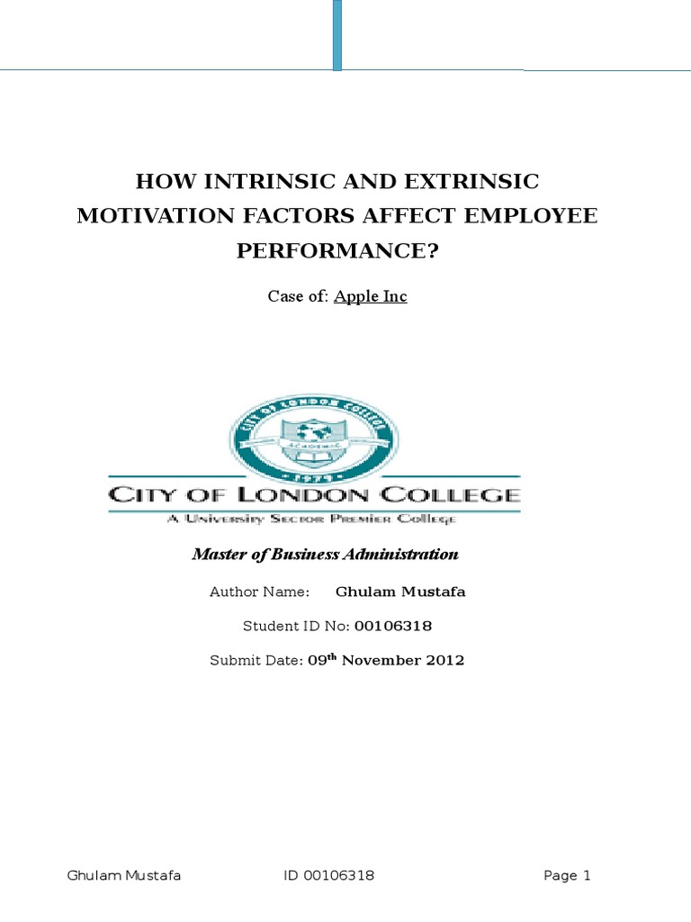 Effect of Motivation Factors On Employee Performance | PDF | Motivation
