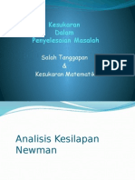 Kesukaran Dalam Penyelesaian Masalah