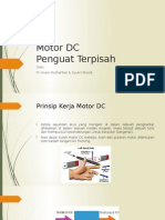 MOTOR DC PENGUAT TERPISAH