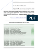 Subjects Related To: Dam Analysis With Ansys