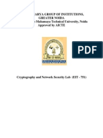 Cryptography Network Security Lab File