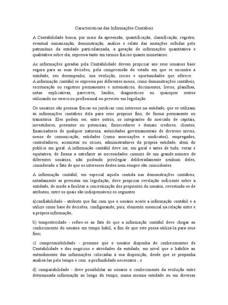 Para Que As Informações Contábeis Sejam Mais Facilmente Compreendidas