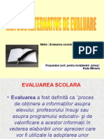 Metode Alternative de Evaluare