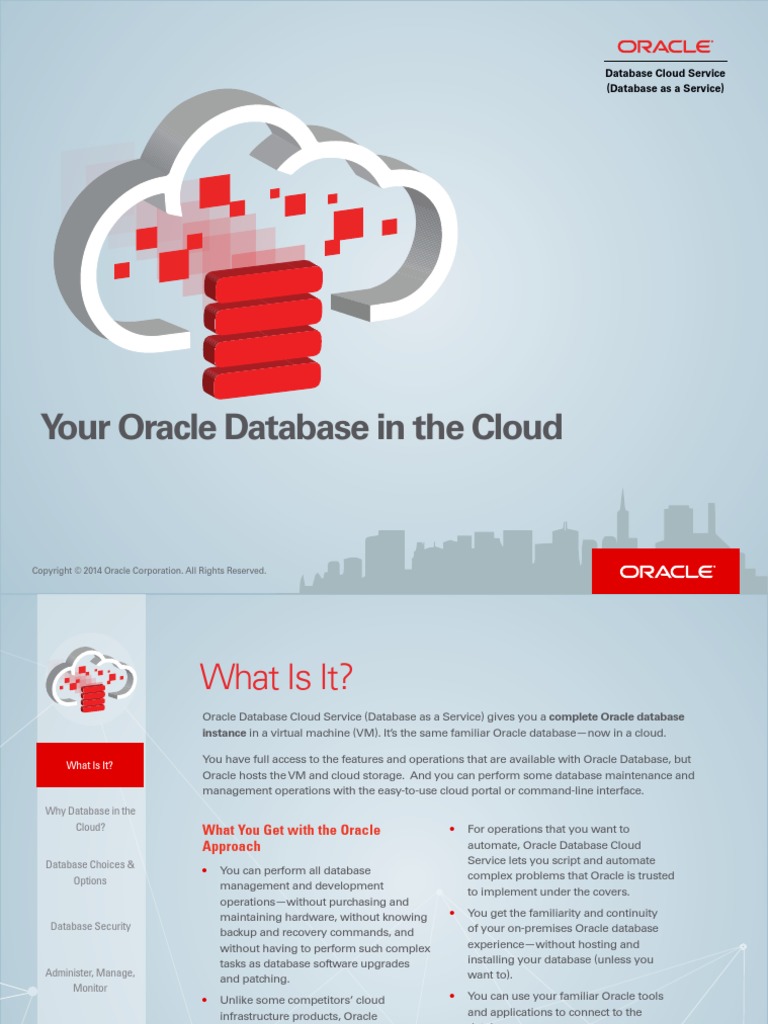 Oracle Database Cloud Service | PDF