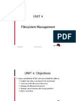 Unit04 (Filesystem Management)