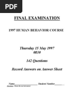 97 HBC Final Exam Key