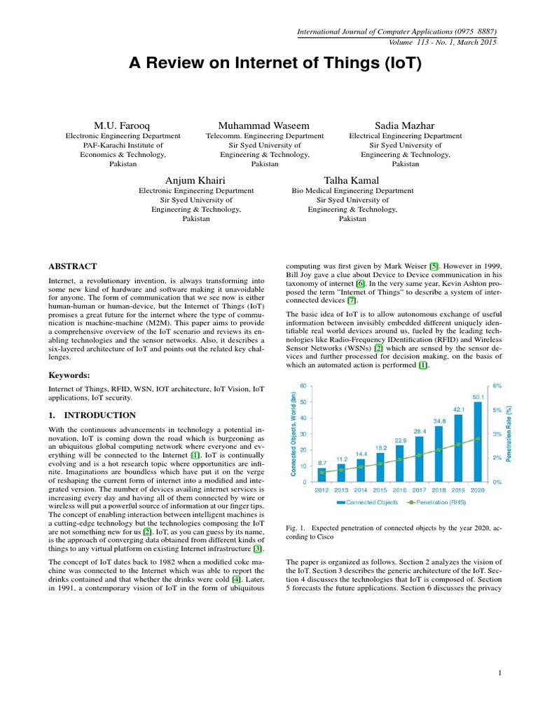 Overview of Internet of Things (IoT) | PDF | Internet Of Things ...