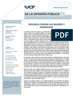 Violencia Contra La Mujer y Feminicidio