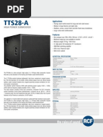 En_TTS28A Spec Sheet