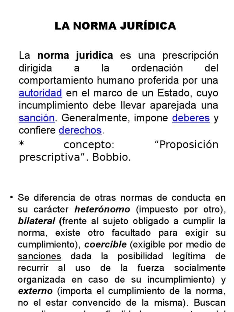 Clasificación de Las Normas Jurídicas