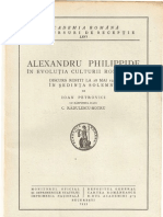 Alexandru Philippide Academia Romana - Discursuri de Receptie