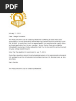 Scholarship Invitation Letter - 2015 | PDF