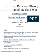 International Relations Theory and The End of The Cold War