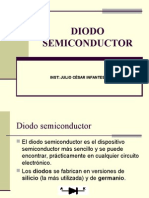 Diodo semiconductor: principio, tipos y aplicaciones