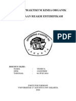 Laporan Praktikum Kimia Organik 'Reaksi Esterifikasi'Lengkap