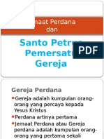 Jemaat Perdana Dan Santo Petrus