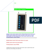 ALKcar 433Mhz Remote Control Scanner Remote Code Detector