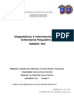 Diagnósticos e Intervenciones en Enfermería Psiquiátrica