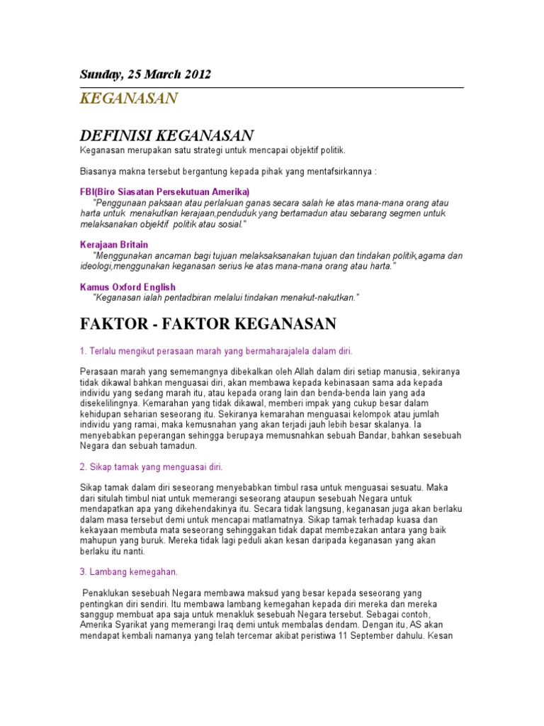 Keganasan Pdf