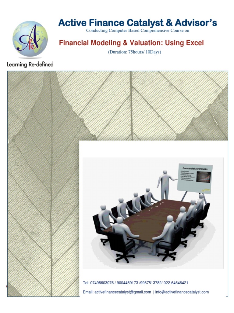 Financial Modeling PDF Financial Modeling Discounted Cash Flow