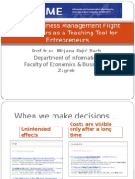 Using Business Management Flight Simulatiors as a Teaching Tool for Entrepreneurs 