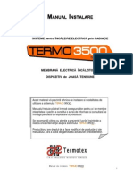 Calor Manual Instalare Incalzire Electrica in Pardoseala Termo3500