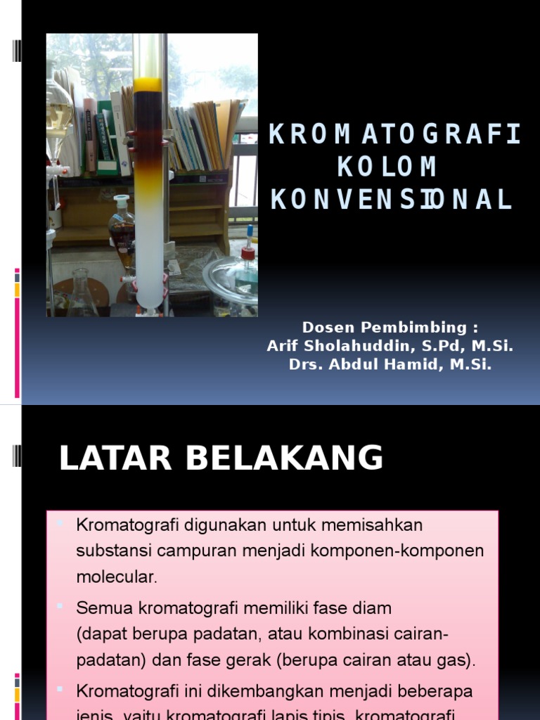 Kromatografi Kolom Konvensional | PDF