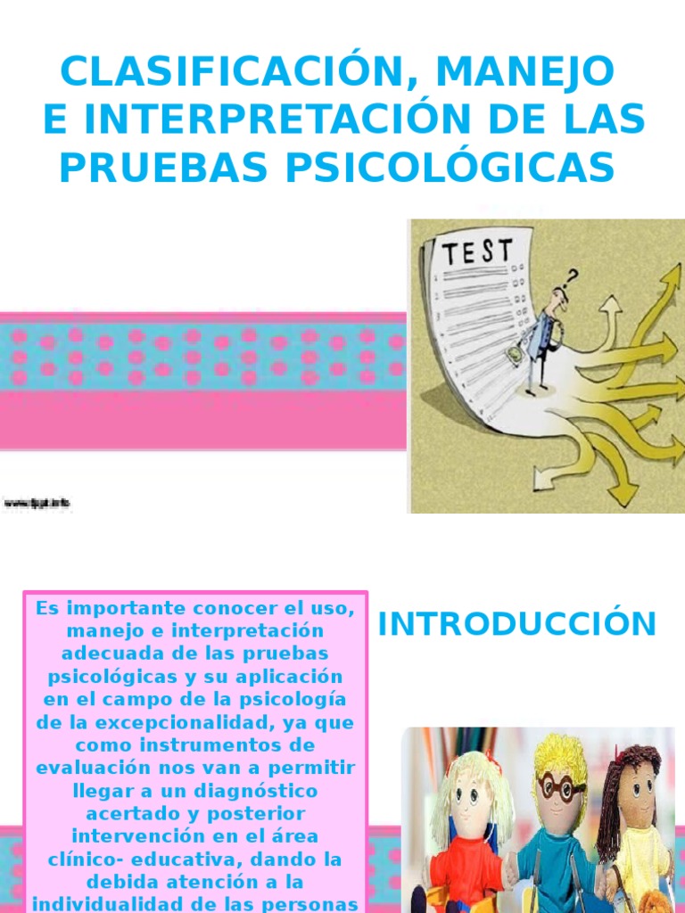 Clasificacion de Las Pruebas Ps Cociente de inteligencia