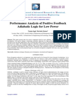 Performance Analysis of Positive Feedback Adiabatic Logic For Low Power