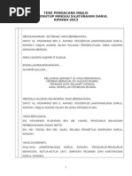 Teks Pengacara Majlis Sambutan Hari Raya Aidilfitri 2014