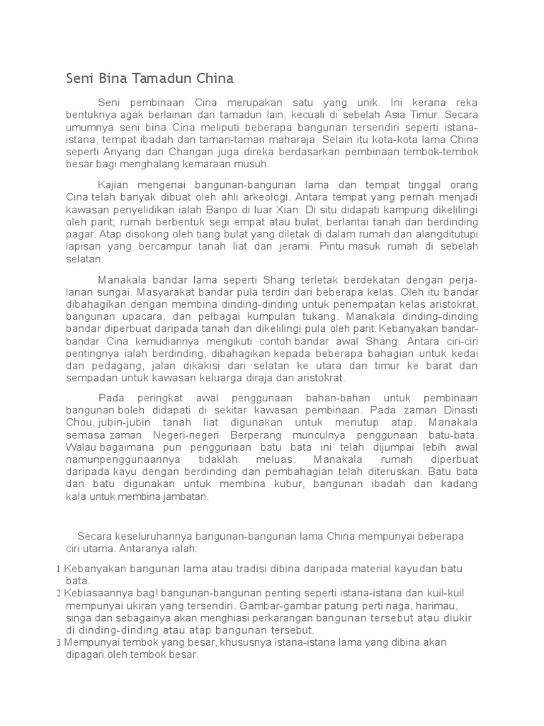 Seni Bina Tamadun China Pdf