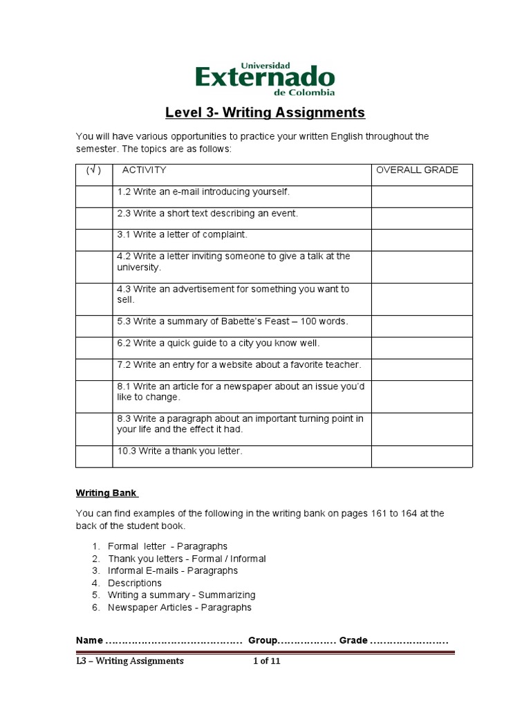 Level 3-Writing Project | PDF | Cognition | Semiotics