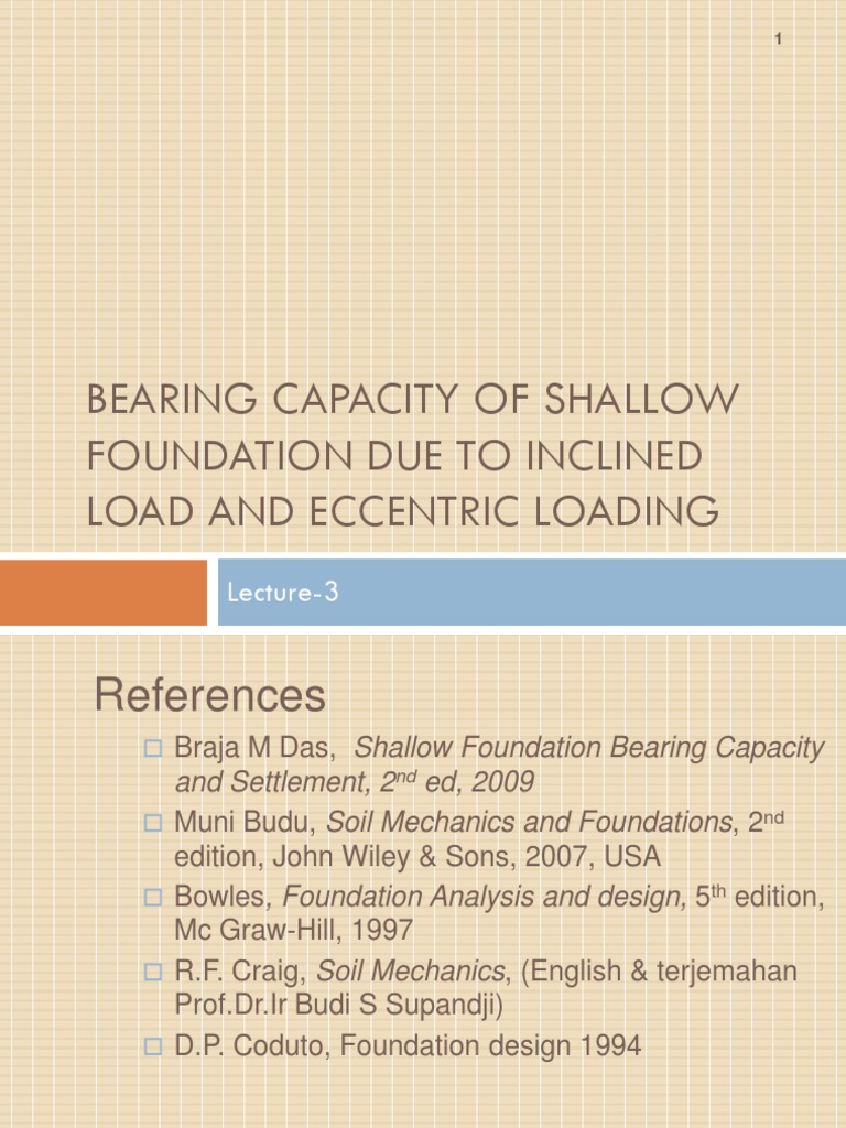 Inclined Load Dan Eccentric Loading_1 Soil Mechanics Materials Science