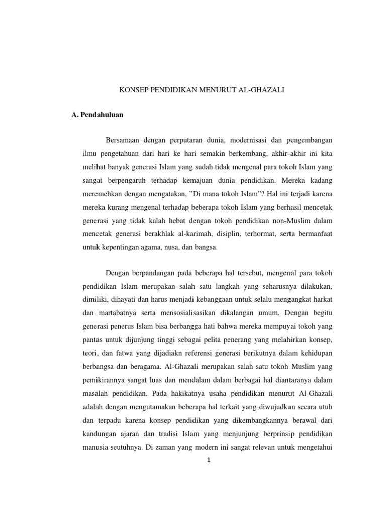 Makalah Pemikiran Pendidikan Islam