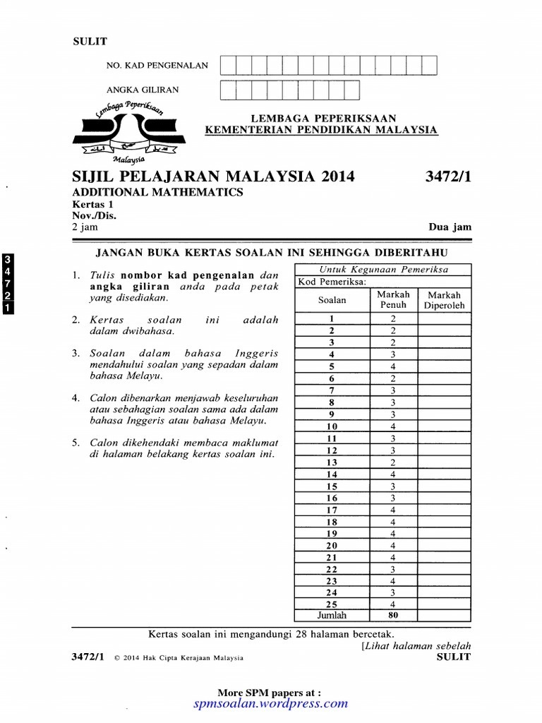 Soalan Kbat English Spm - Contoh Jos