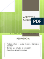 PEDAGOGIA - ASPECTOS
