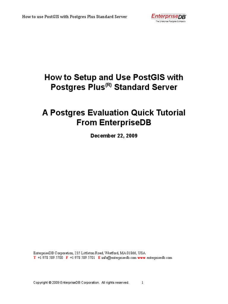Tutorial All PPSS PostGIS | PDF | Postgre Sql | Databases