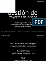 Farq EUCD Gestión de Proyectos Clase 01-2015