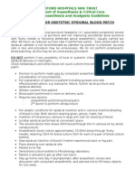 Guidelines For Obstetric Epidural Blood Patch NPS 5.4.06