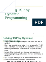 Solving TSP by Dynamic Programming