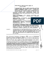 Memorandum - Signed and Sealed by Licensed Architect