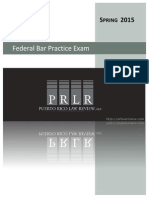 PRLR - Federal Bar Exam Spring 2015